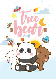 Bear Lovely Galaxy White