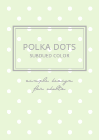 Polka Dots & Subdued color / White Lime