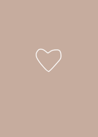 Beige and a relaxed, casual heart design