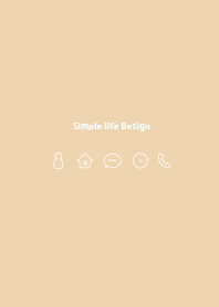 Simple life design -beige black-