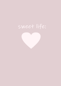 sweet life heart dustypink(JP)