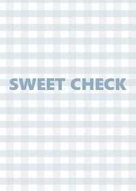 =SWEET CHECK=bluewhite