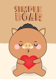 Simple Love Cute Boar (jp)