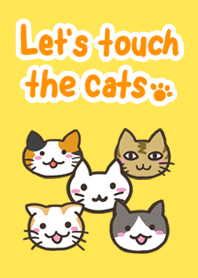 Let's touch the cats