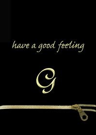 大人かわいい ジッパー イニシャル for G