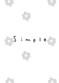 Neat white and floral pattern.