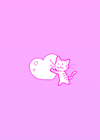 Simple heart cat a
