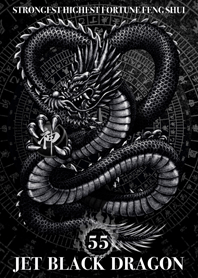 Jet black dragon Golden Lucky 55