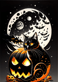 halloween cat D7bce6