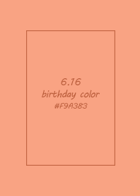 birthday color - June 16