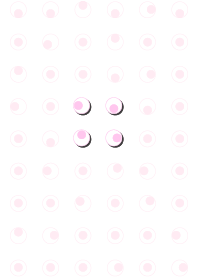 Pattern of eyes (pink).
