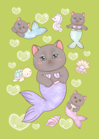 cutest Cat mermaid 128