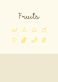Fruits cream yellow