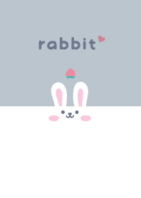 Rabbits. Peach - Dullness Blue