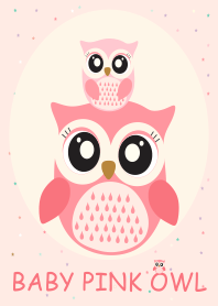 Simple Baby Pink Owl