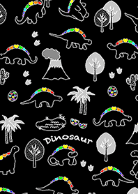 Rainbow heart breed Dinosaur 2 (black)