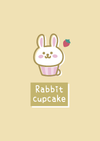 Rabbit cupcake <Strawberry> yellow