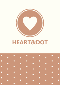 HEART&DOT -MILD ORANGE-