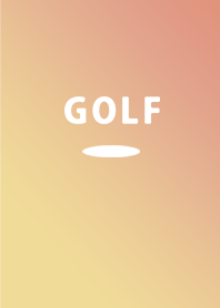 GOLF orange yellow gradation.
