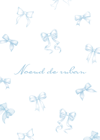 Noeud de ruban [blue/white]