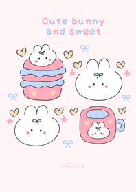 Cute bunny and sweet :) pink v.2
