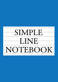 SIMPLE LINE NOTEBOOK-BLUE-WHITE