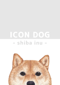 ICON DOG - shiba inu - GRAY/01