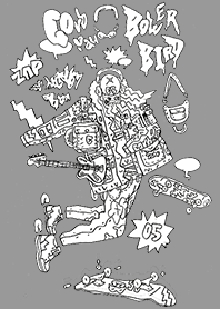 STREET SKATEBOARD GIRL GRAFFITI 05 c