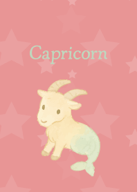 Cute Capricorn on light pink