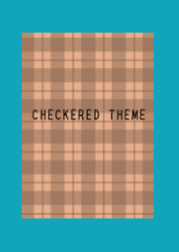 DUSTY ORANGE CHECKERED THEME/VIRIDIAN