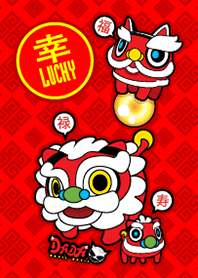 DADA Lucky Family Lion[Theme Yellow&Red]