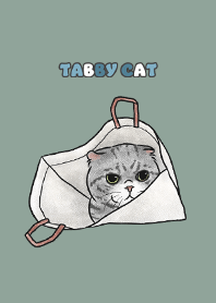 tabbycat8 / dusty green