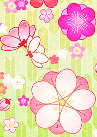 Japanese pattern flower from Japan