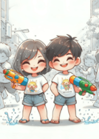 คู่รักน่ารักในวันสงกรานต์ V.3