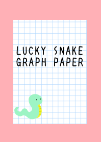 LUCKY SNAKE GRAPH PAPERj-PINK RED