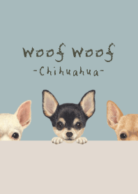 Woof Woof - Chihuahua - BLUE GRAY
