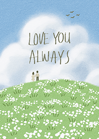 A Couple and White Flower Hill