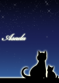 Asada parents of cats & night sky