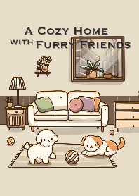 A Cozy Home with Furry Friends