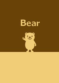 Two tone color and bear