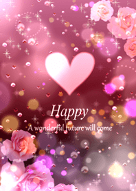 A heart sparkling with happiness12.