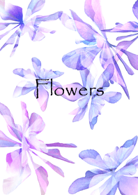 大人向けパープルピンク・フラワー