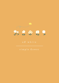 simple flower/off white 2