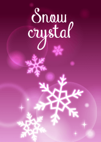 Snow crystal(pink)@Winter Feature