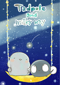 Tadpole and milky way