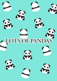 LOTS OF PANDAS-MINT GREEN