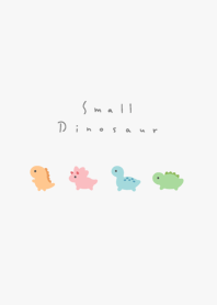 小さな恐竜。白とグレー