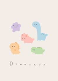 可愛的恐龍．beige