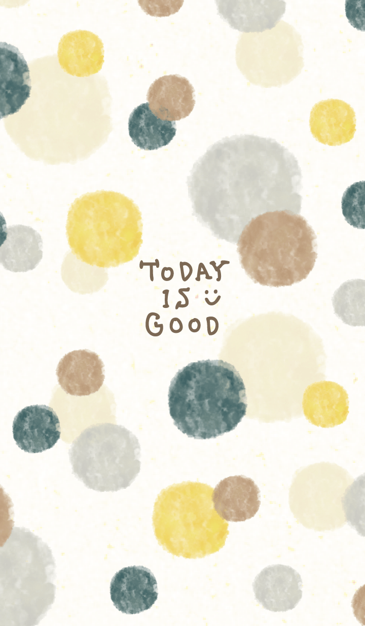 Watercolor Circle Brown gray30from Japan