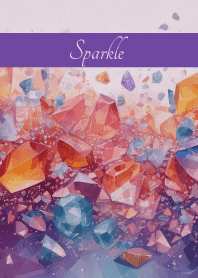 Gemstone Sparkle on purple